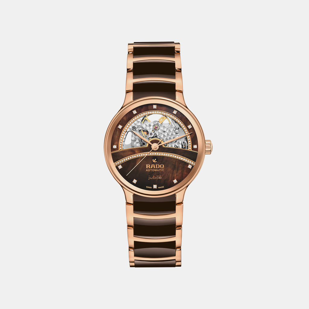 Centrix Women Automatic Brown Dial Analog Ceramic Watch R30029942
