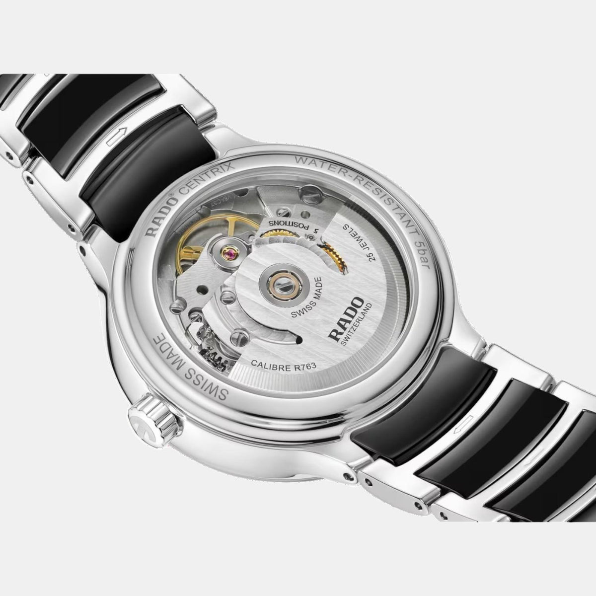 Centrix Women Automatic Black Dial Analog Ceramic Watch R30031742