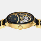 Centrix Women Automatic Black Dial Analog Titanium Watch R30032752