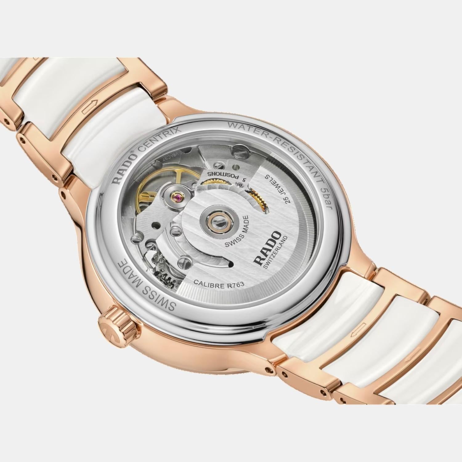 Centrix Women Automatic Silver Dial Analog Ceramic Watch R30037744