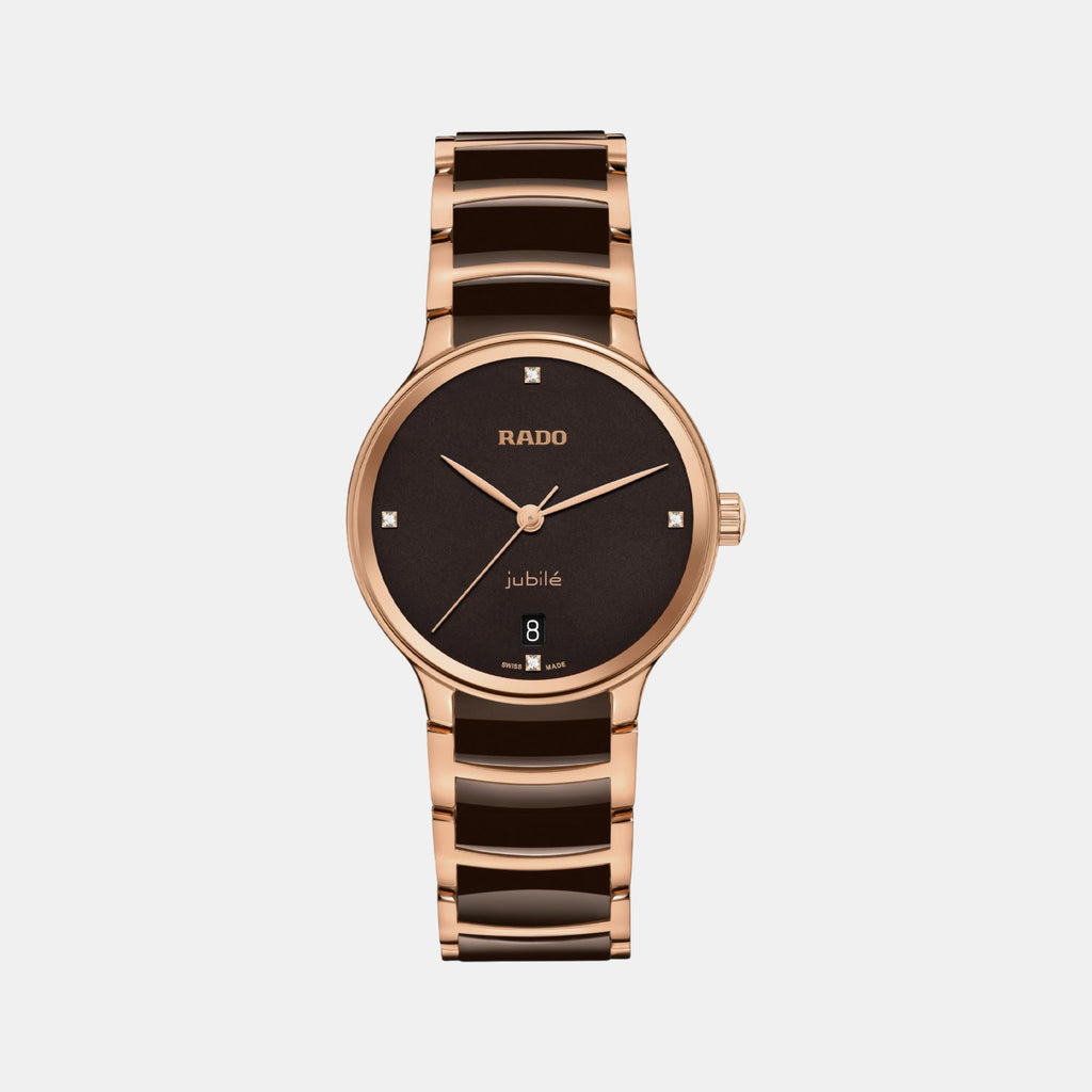 Centrix Women Quartz Brown Dial Analog Ceramic Watch R30038712