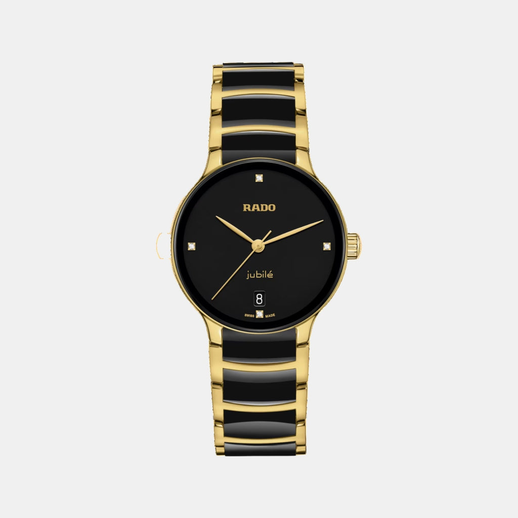 Centrix Women Quartz Black Dial Analog Ceramic Watch R30039712