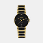 Centrix Women Quartz Black Dial Analog Ceramic Watch R30039712