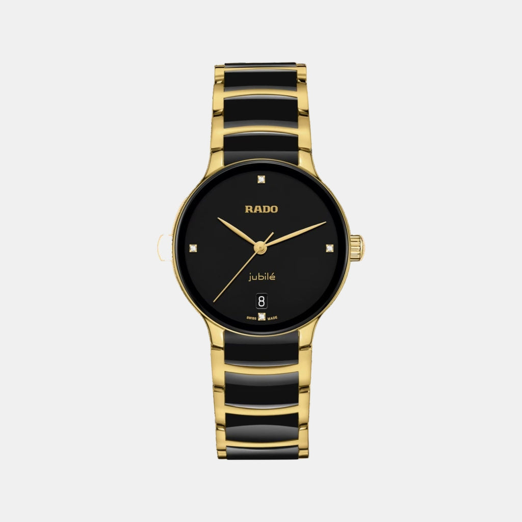 Centrix Women Quartz Black Dial Analog Ceramic Watch R30039712