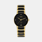 Centrix Women Quartz Black Dial Analog Ceramic Watch R30039712