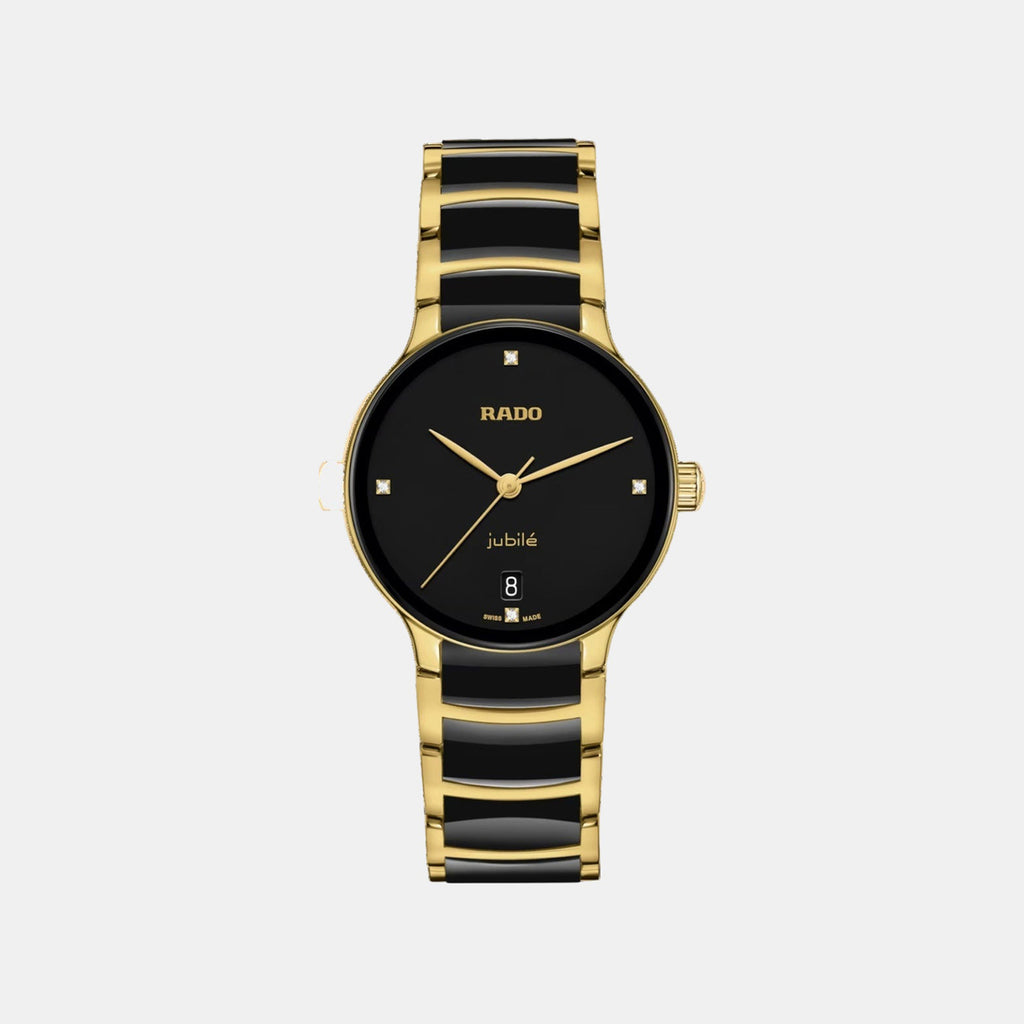 Centrix Women Quartz Black Dial Analog Ceramic Watch R30039712