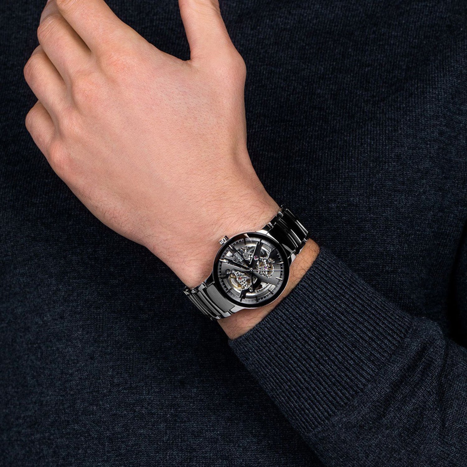 Centrix Unisex Automatic Black Dial Analog Ceramic Watch R30179114