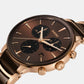 Centrix Men Quartz Brown Dial Chronograph Stainless Steel Watch R30212302