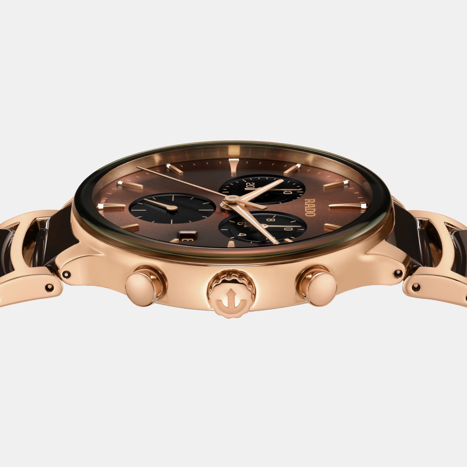 Centrix Men Quartz Brown Dial Chronograph Stainless Steel Watch R30212302