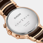 Centrix Men Quartz Brown Dial Chronograph Stainless Steel Watch R30212302