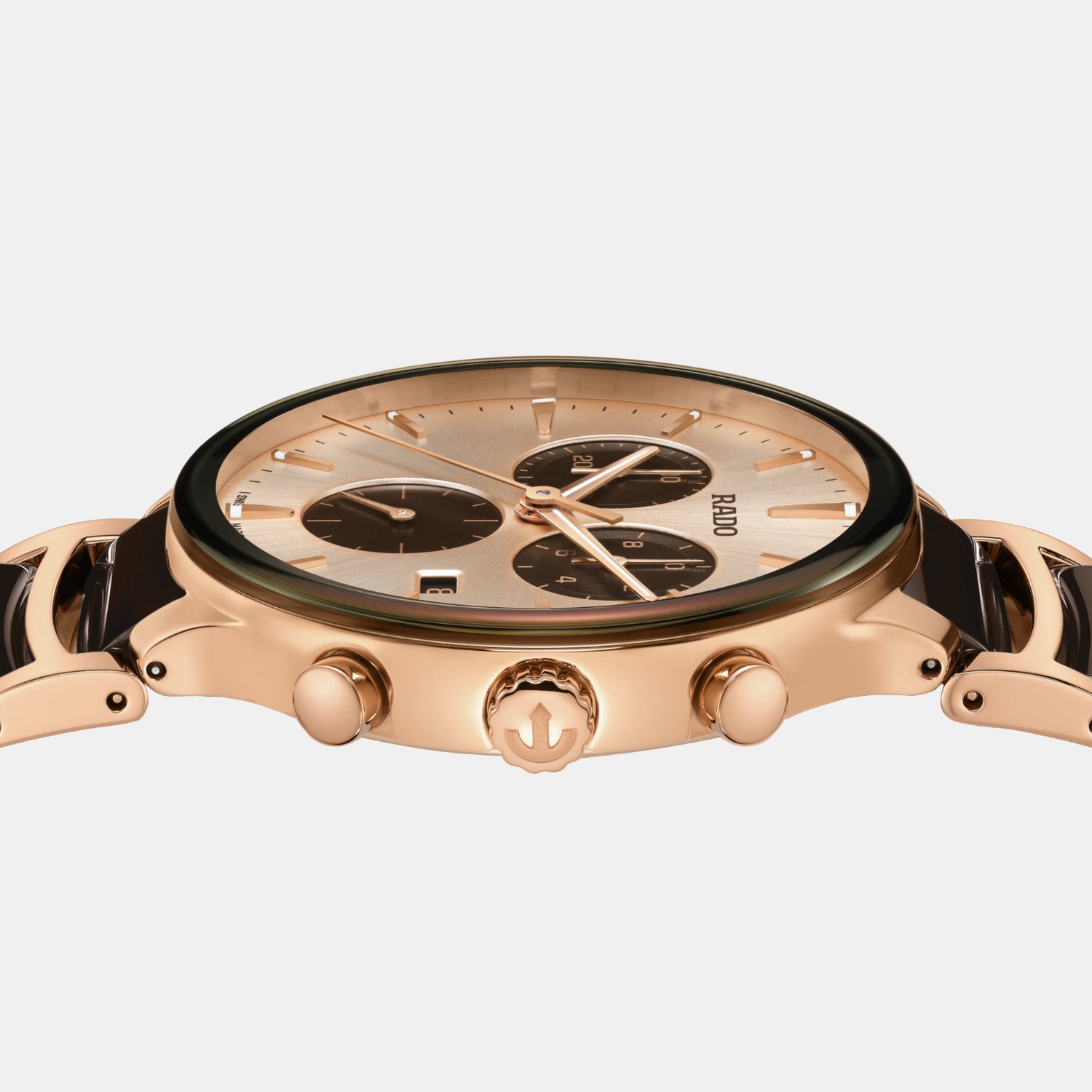 Centrix Men Quartz Champagne Brown Dial Chronograph Stainless Steel Watch R30212402