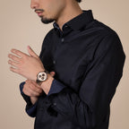 Centrix Men Quartz Champagne Brown Dial Chronograph Stainless Steel Watch R30212402