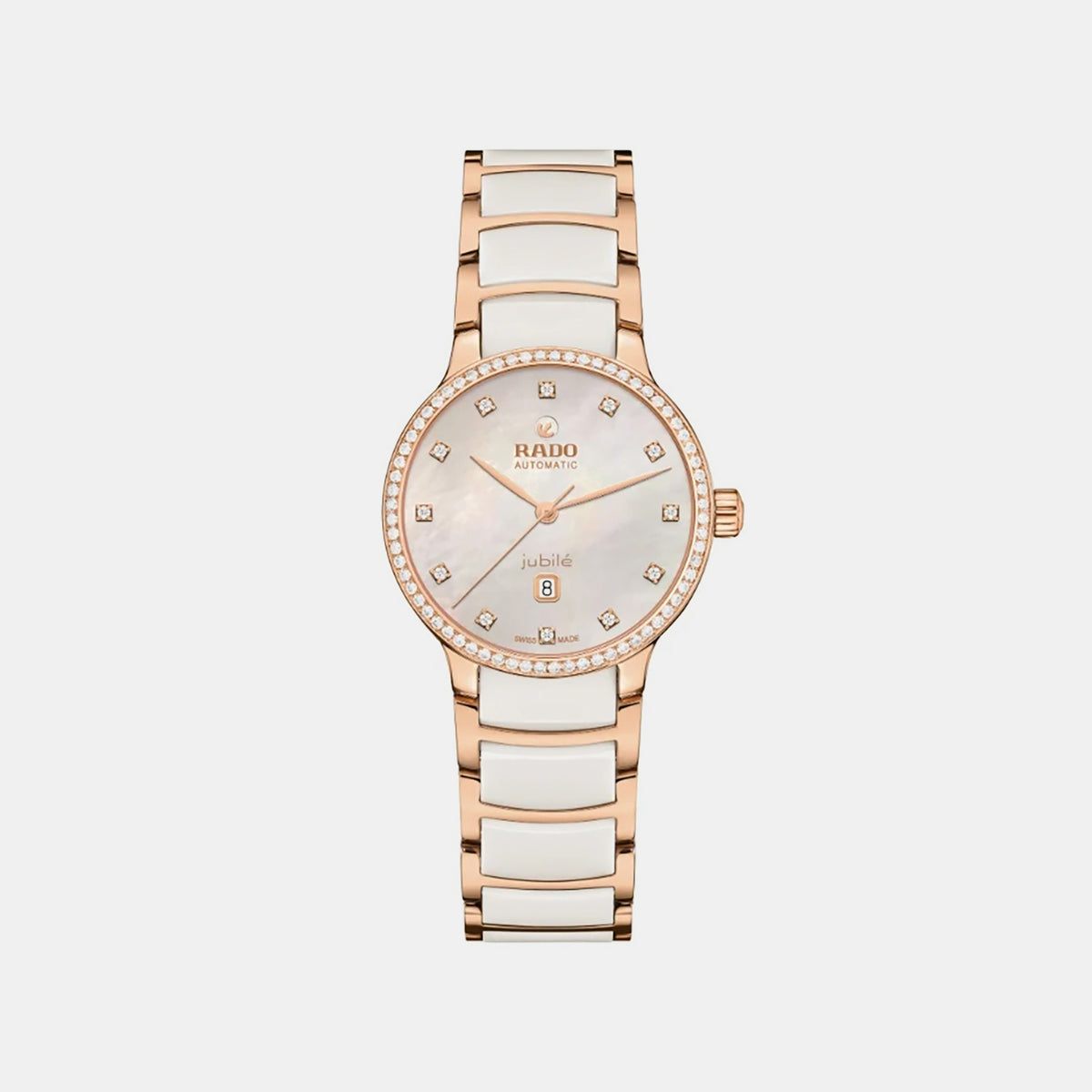 Centrix Men Automatic Mother Of Pearl Dial Analog Stainless Steel Watch R30229902