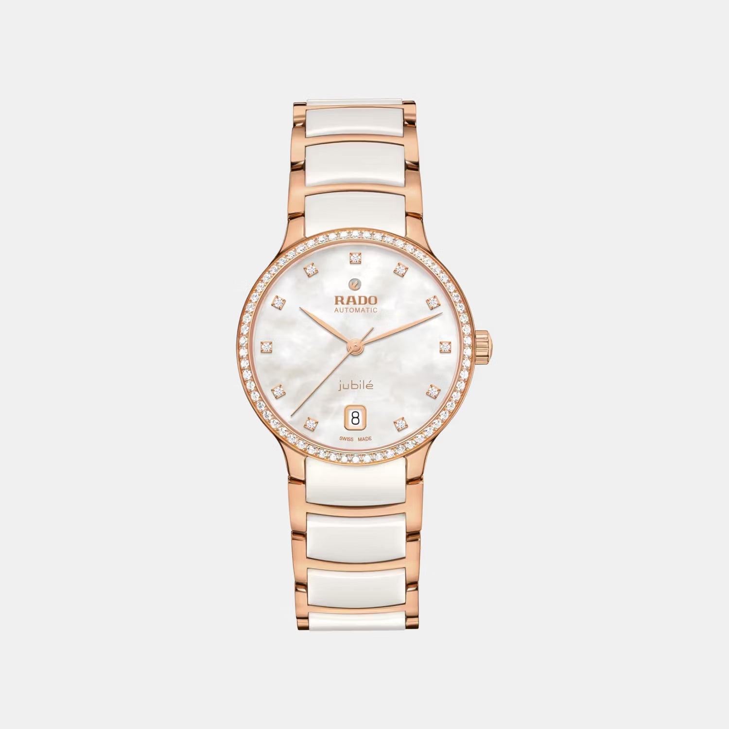 Centrix Jublie Women Automatic White Mother Of Pearl Dial Analog Stainless Steel Watch R30230902