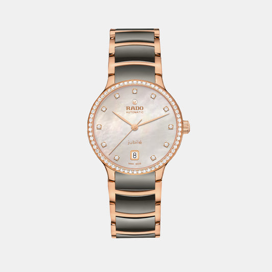 Centrix Jublie Women Automatic Silver Mother Of Pearl Dial Analog Stainless Steel Watch R30230912