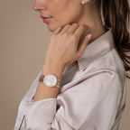 Centrix Jublie Women Automatic Silver Mother Of Pearl Dial Analog Stainless Steel Watch R30230912