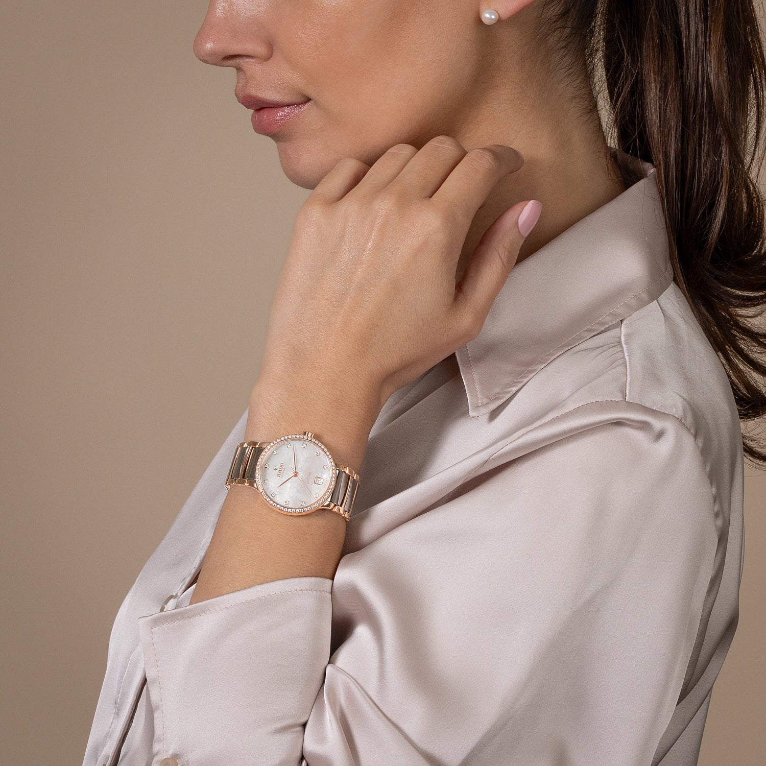 Centrix Jublie Women Automatic Silver Mother Of Pearl Dial Analog Stainless Steel Watch R30230912