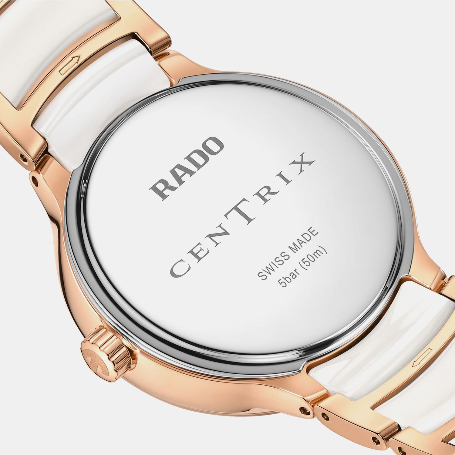 Centrix Moonphase Women Quartz White Mother Of Pearl Dial Analog Ceramic Watch R30232922