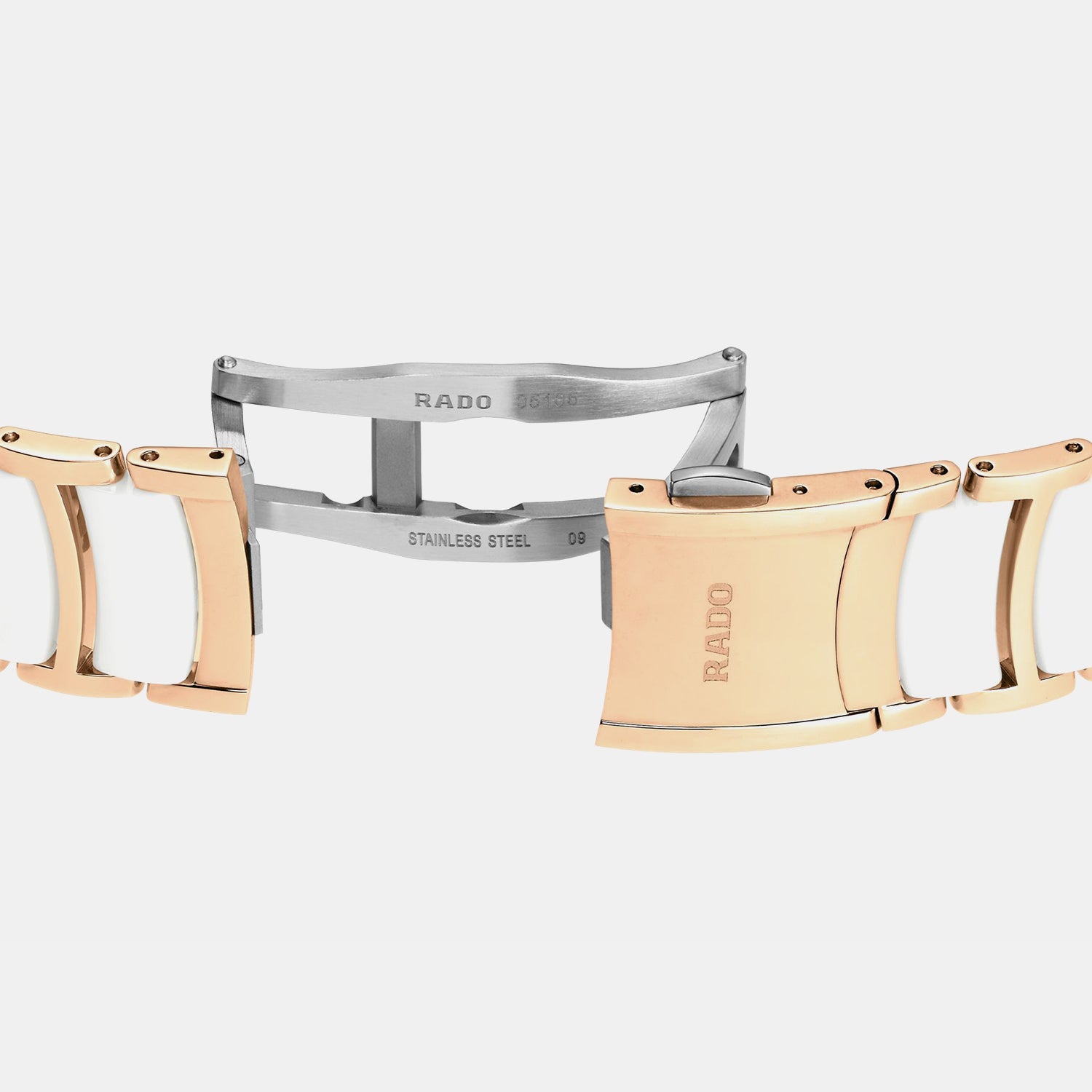 Centrix Moonphase Women Quartz White Mother Of Pearl Dial Analog Ceramic Watch R30232922