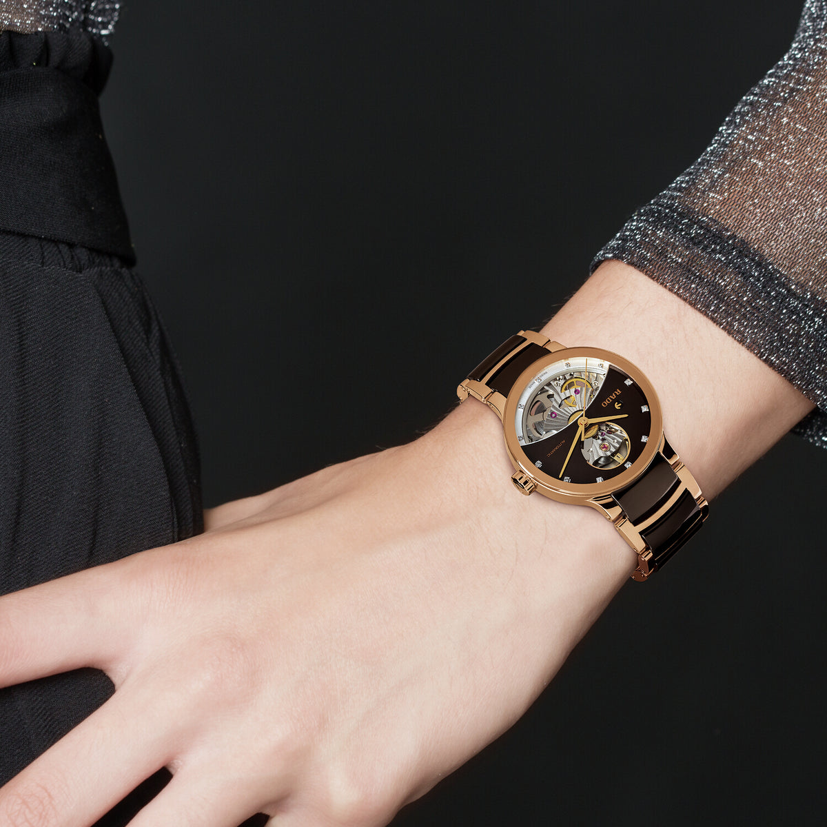 Rado Stainless Steel Brown watch