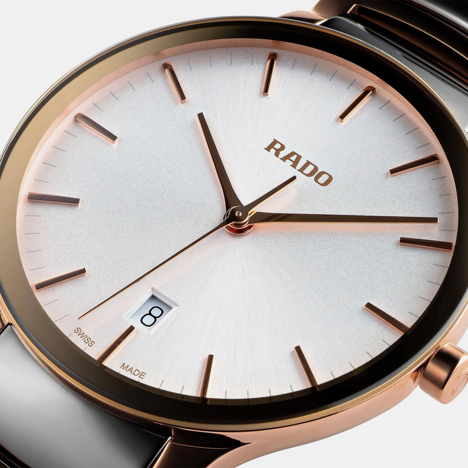 Centrix Men Quartz White Dial Analog Stainless Steel Watch R30554022