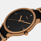 Centrix Unisex Quartz Black Dial Analog Stainless Steel Watch R30554712