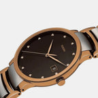 Centrix Unisex Quartz Brown Dial Analog Stainless Steel Watch R30554723