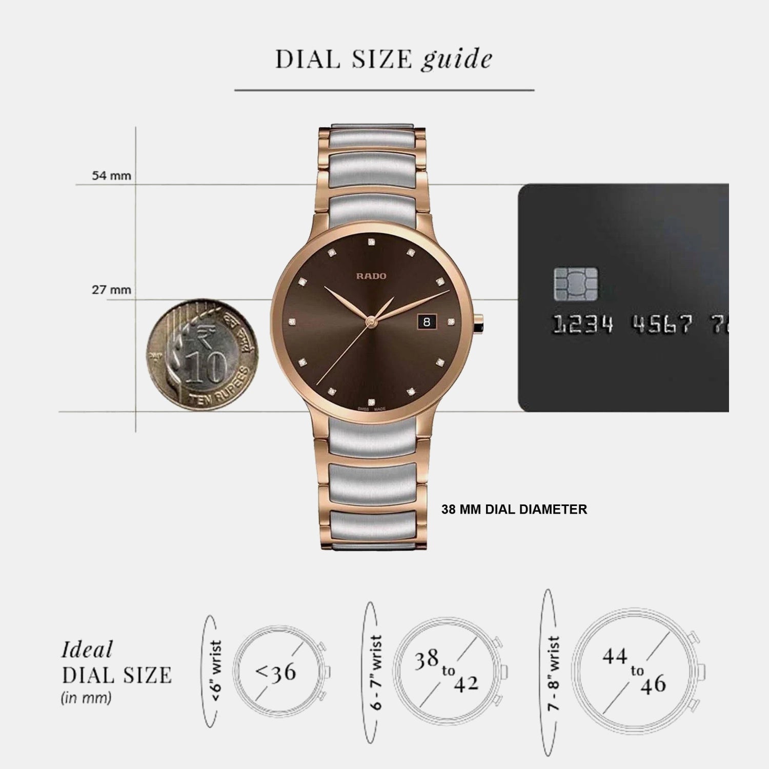 Centrix Unisex Quartz Brown Dial Analog Stainless Steel Watch R30554723