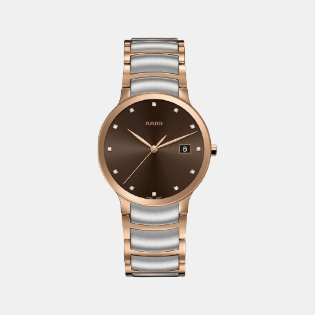 Centrix Unisex Quartz Brown Dial Analog Stainless Steel Watch R30554723