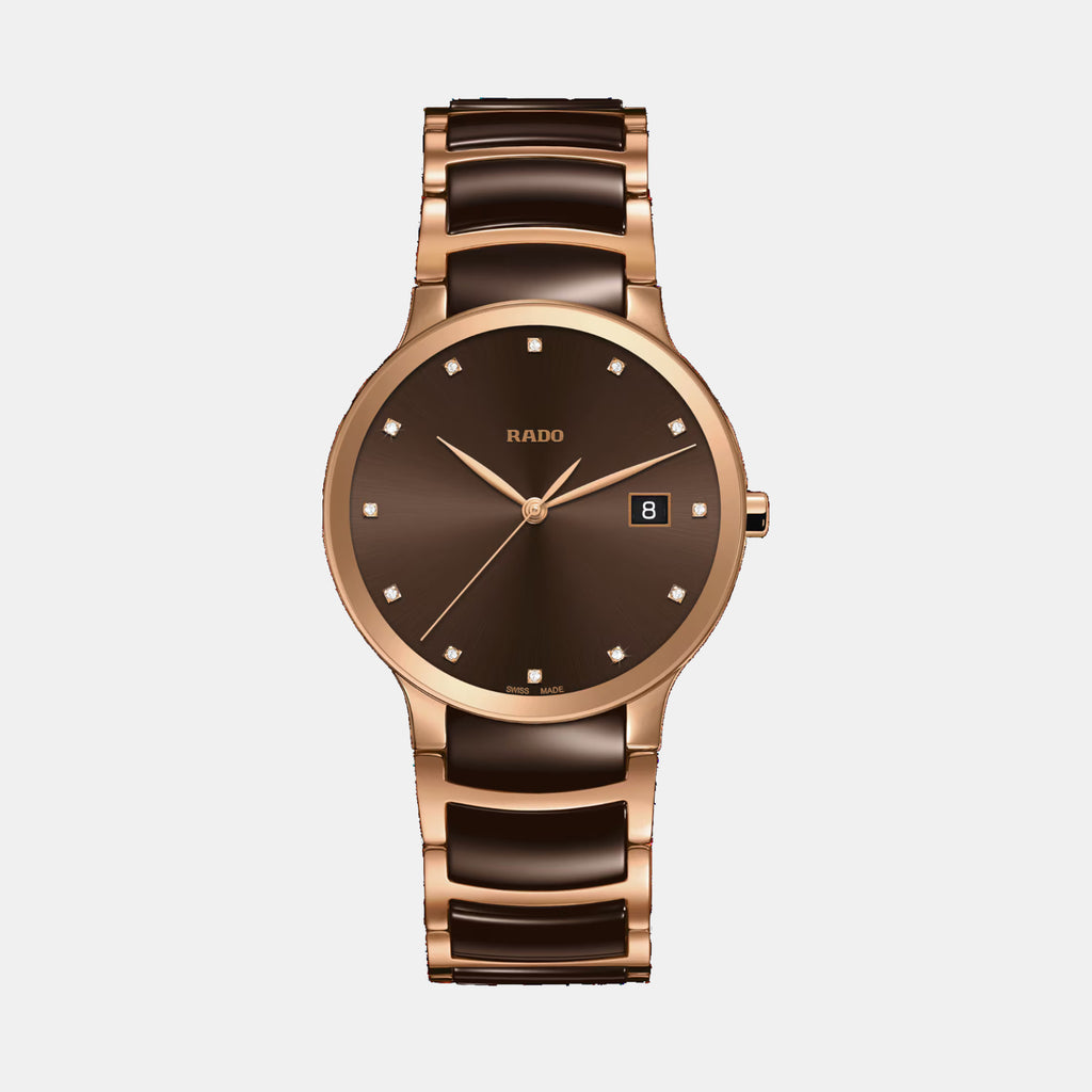 Centrix Unisex Quartz Brown Dial Analog Stainless Steel Watch R30554724