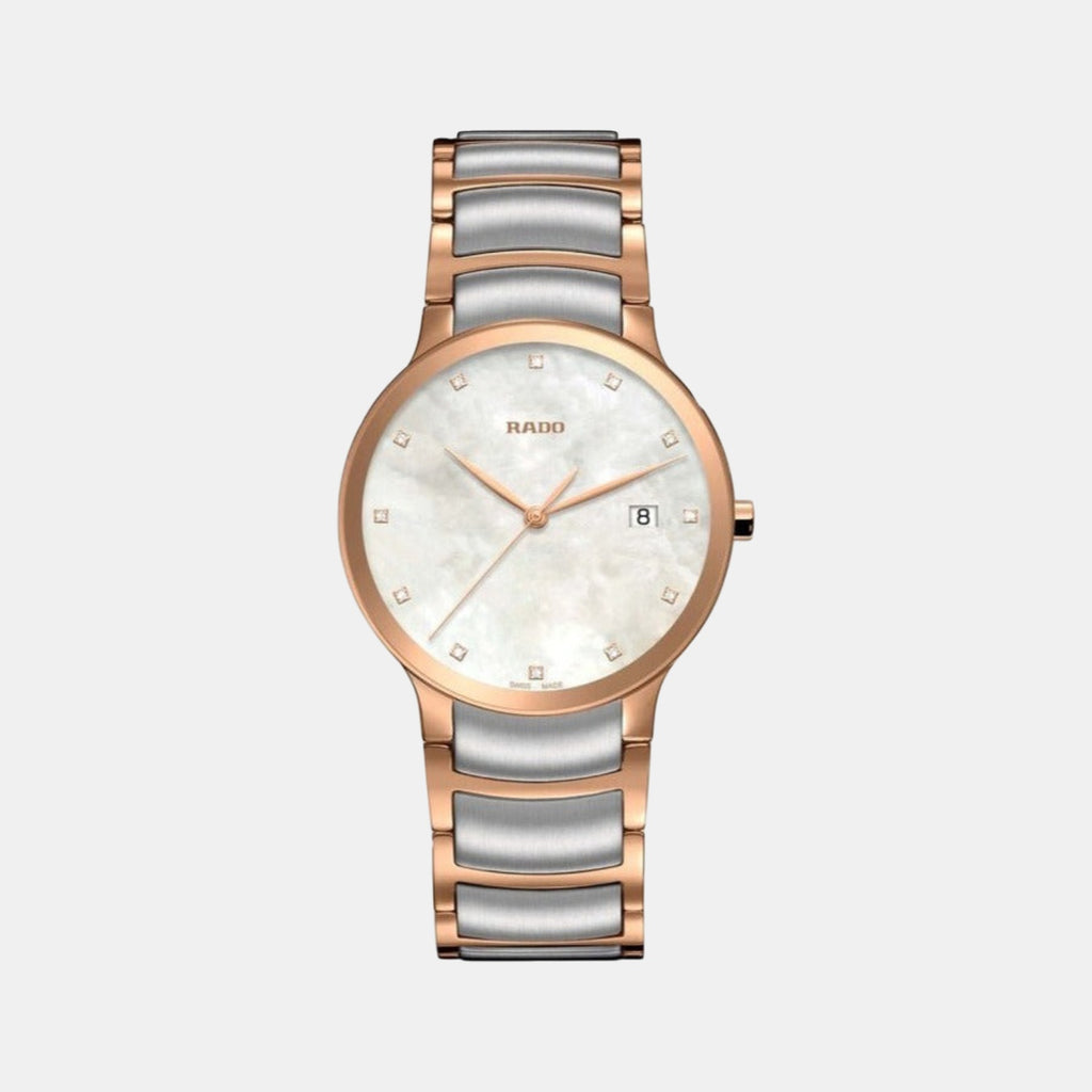 Centrix Unisex Quartz White Dial Analog Stainless Steel Watch R30554903