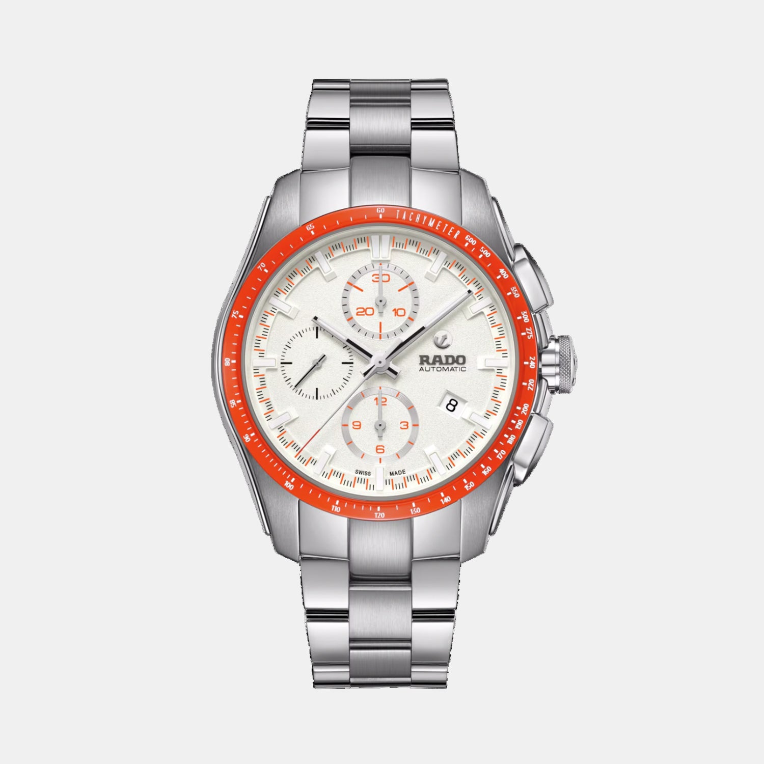 HyperChrome Men Automatic White Dial Chronograph Stainless Steel Watch R32042013