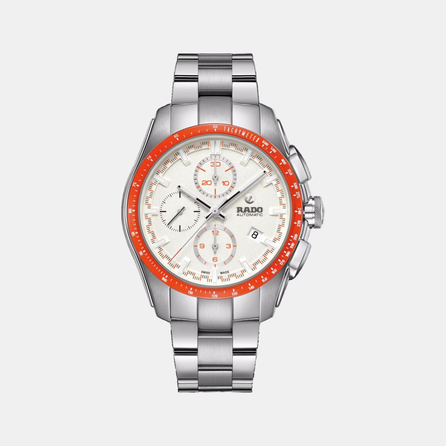 HyperChrome Men Automatic White Dial Chronograph Stainless Steel Watch R32042013