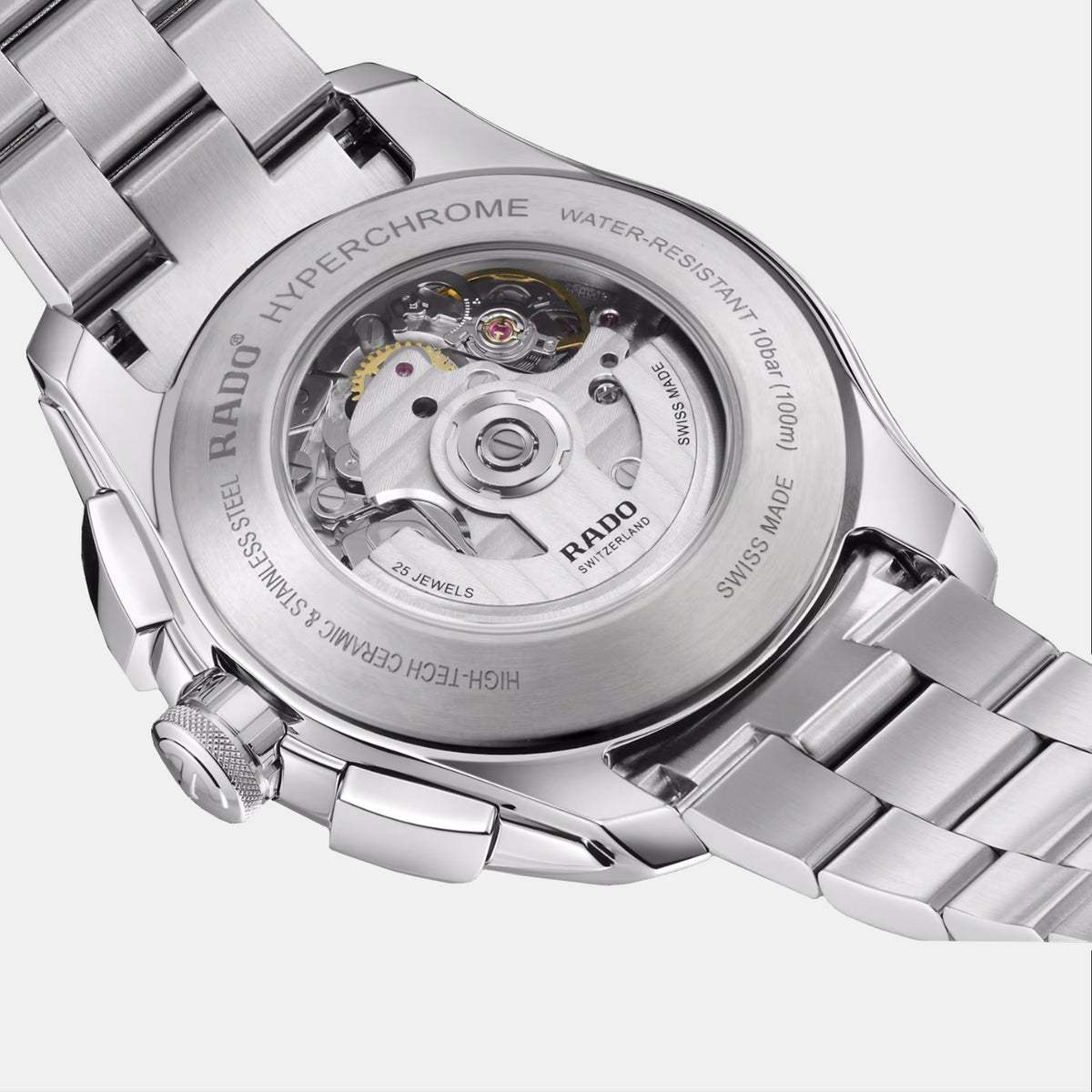 HyperChrome Men Automatic White Dial Chronograph Stainless Steel Watch R32042013