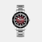 Captain Cook Men Automatic Red Dial Analog Stainless Steel Watch R32105353