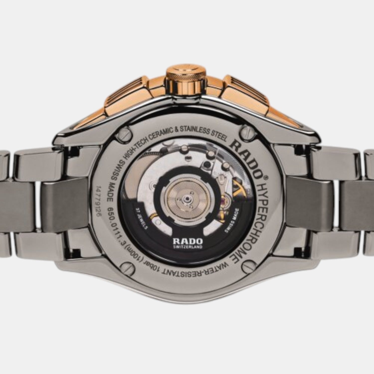 HyperChrome Men Automatic Grey Dial Chronograph Ceramic Watch R32118102