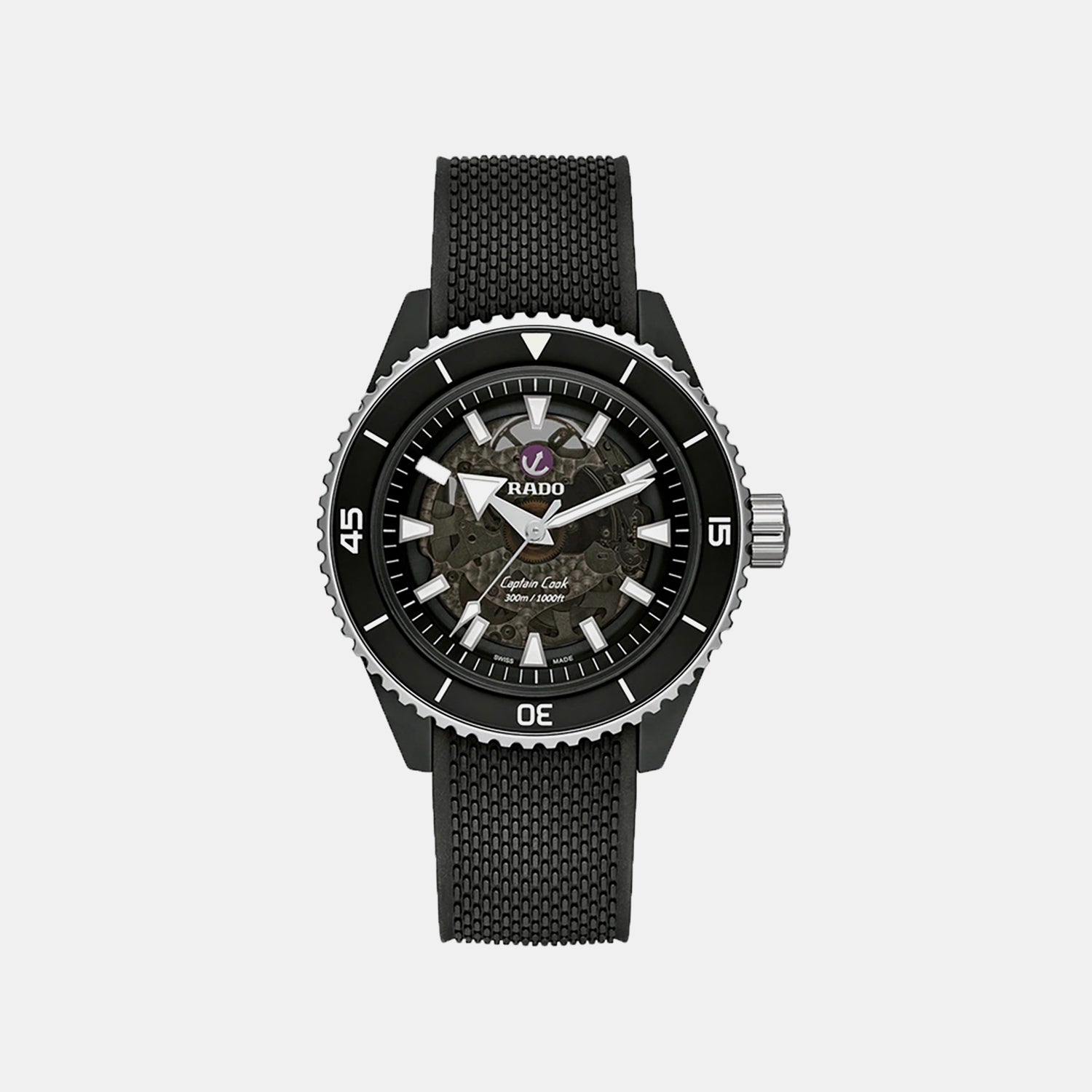 Captain Cook Men Automatic Black Dial Analog Rubber Watch R32127156