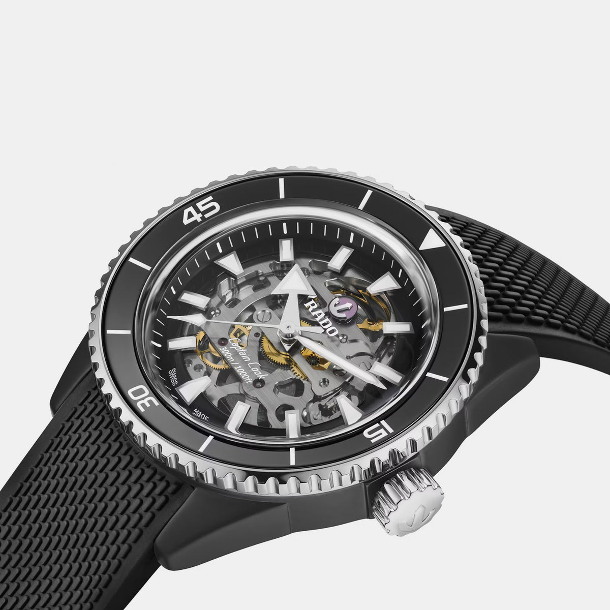 Captain Cook Men Automatic Black Dial Analog Rubber Watch R32129168