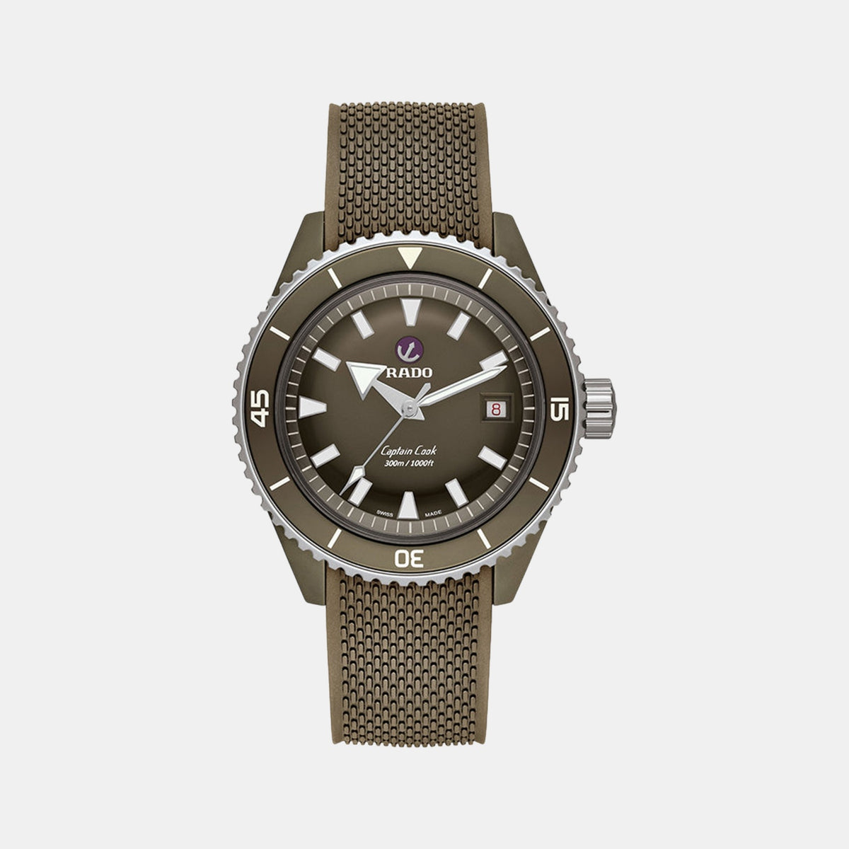 Captain Cook Men Automatic Brown Dial Analog Rubber Watch R32130318
