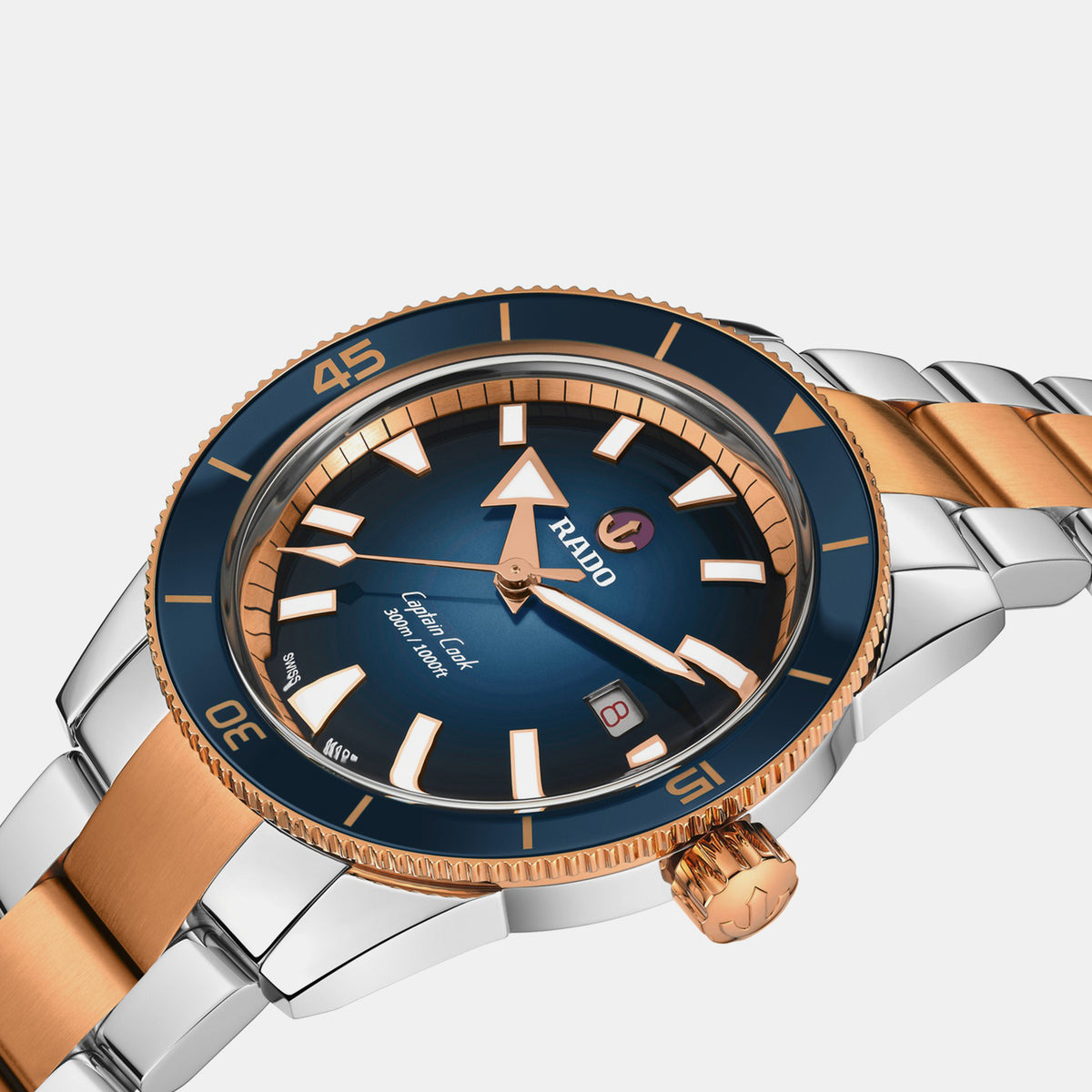 Captain Cook Men Automatic Blue Dial Analog Stainless Steel Watch R32137203