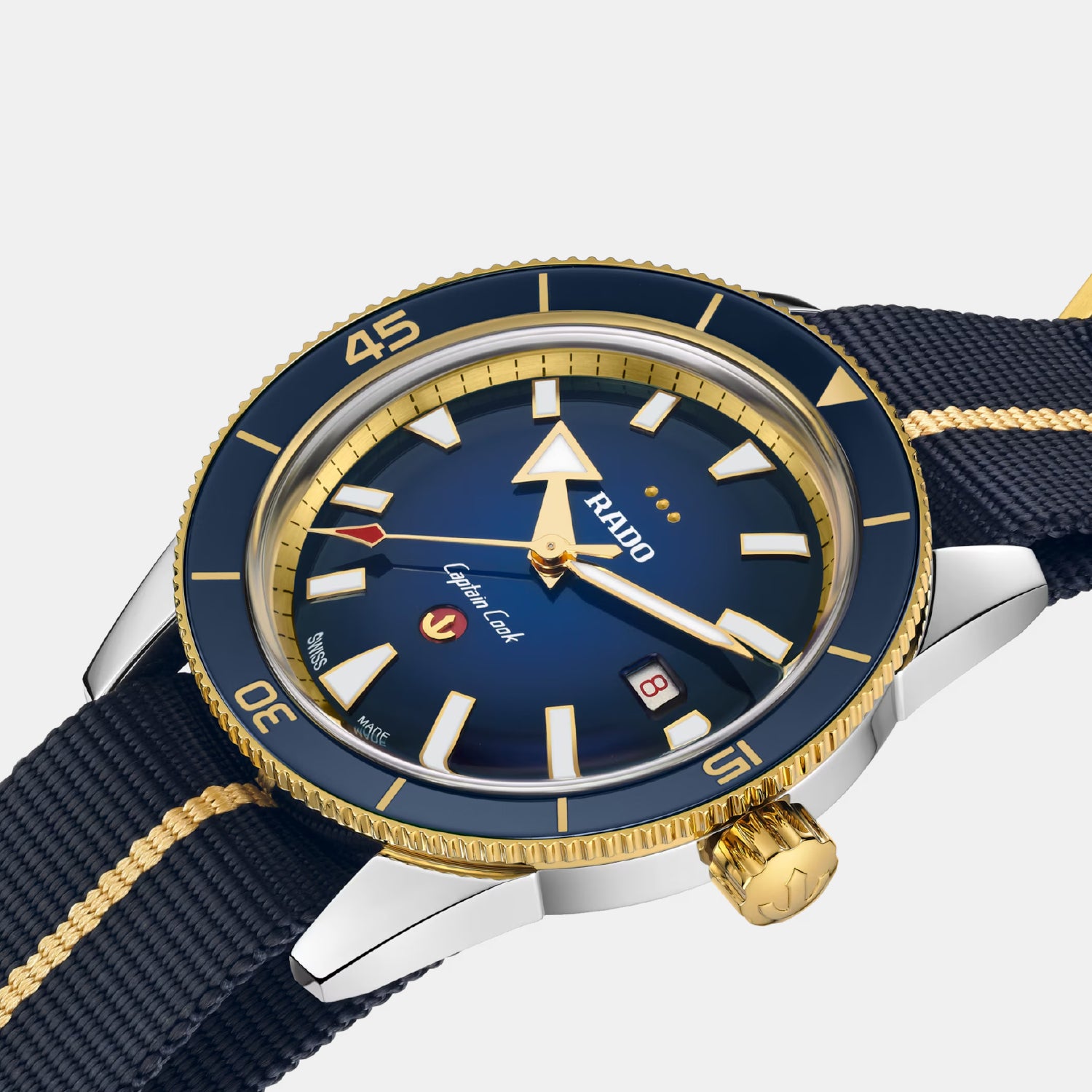 Captain Cook X European Cricket Special Edition Men Automatic Blue Dial Analog Stainless Steel Watch R32138208