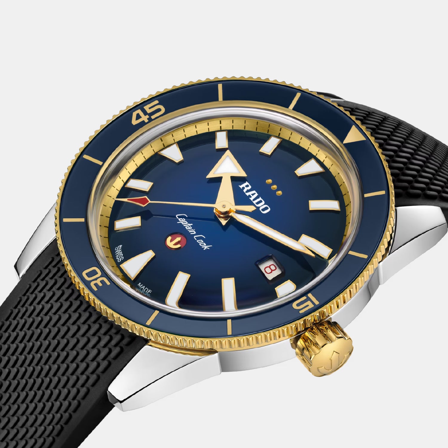 Captain Cook X European Cricket Special Edition Men Automatic Blue Dial Analog Stainless Steel Watch R32138208