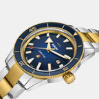 Captain Cook X European Cricket Special Edition Men Automatic Blue Dial Analog Stainless Steel Watch R32138208