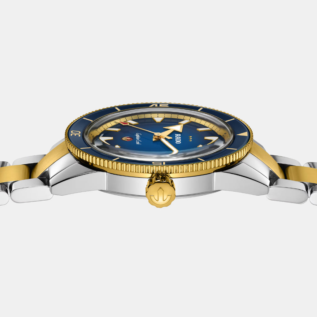 Captain Cook X European Cricket Special Edition Men Automatic Blue Dial Analog Stainless Steel Watch R32138208