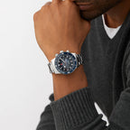 Captain Cook Men Automatic Blue Dial Analog Stainless Steel Watch R32145208