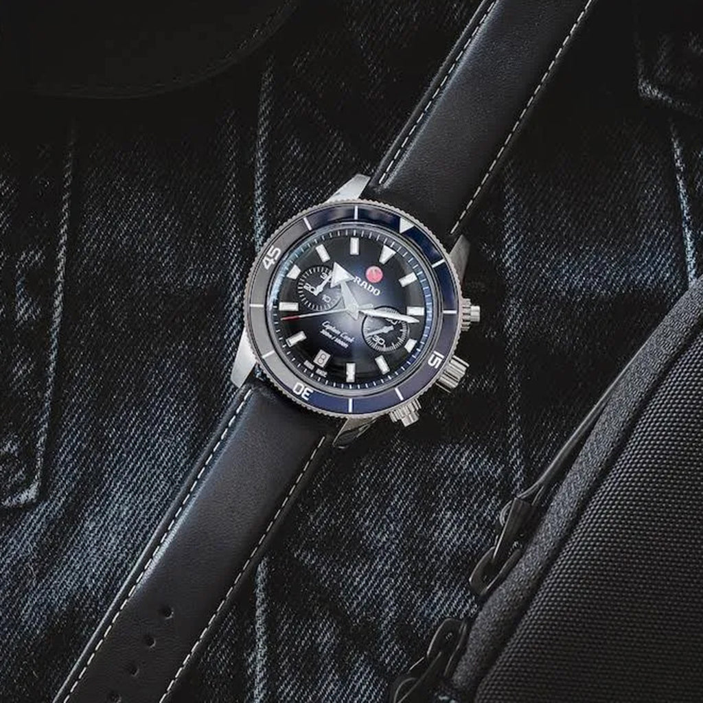 Captain Cook Men Automatic Blue Dial Analog Stainless Steel Watch R32145208