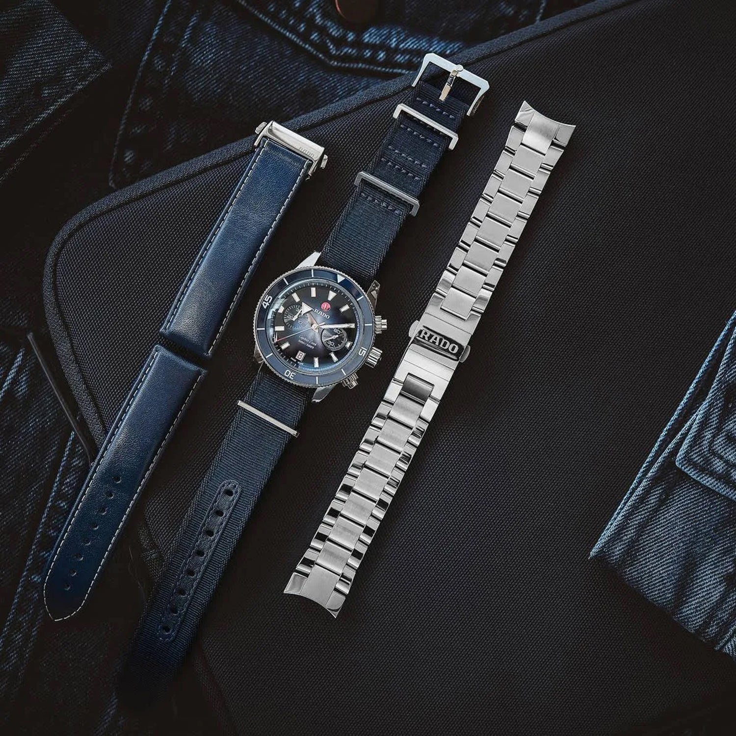 Captain Cook Men Automatic Blue Dial Analog Stainless Steel Watch R32145208