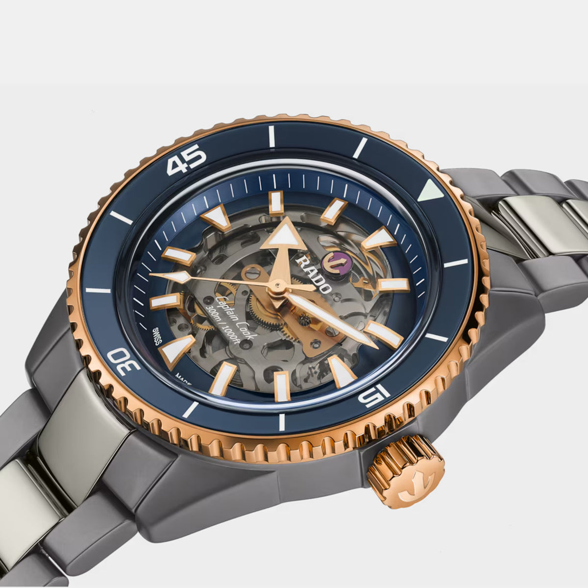 Captain Cook Men Automatic Grey Dial Analog Titanium Watch R32148172