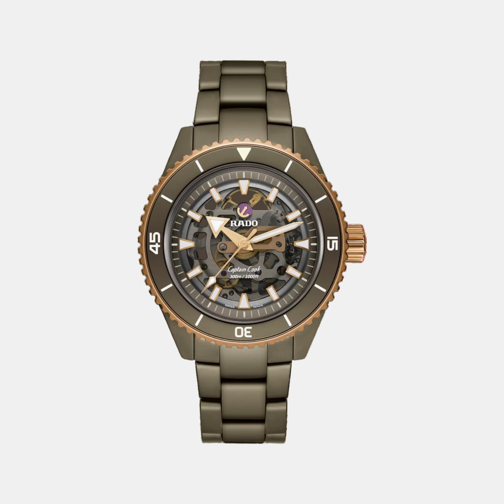 Captain Cook Men Automatic Grey Dial Analog Ceramic Watch R32150162