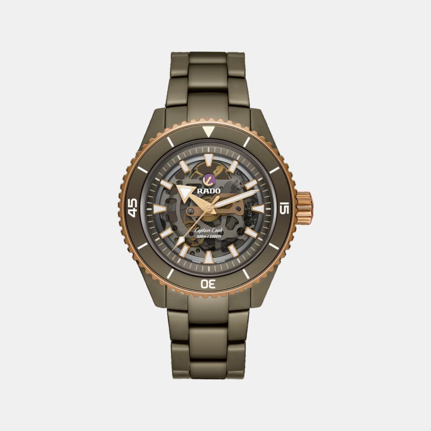 Captain Cook Men Automatic Grey Dial Analog Ceramic Watch R32150162